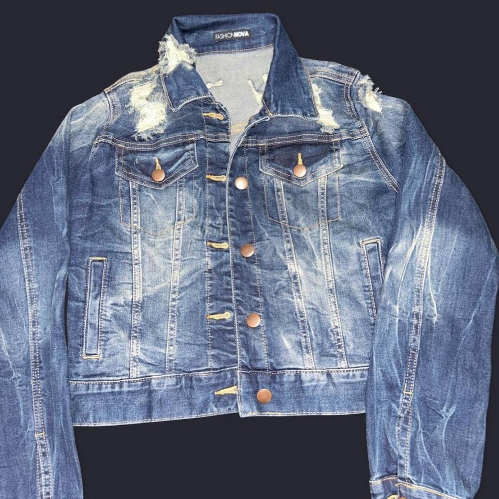 Distressed Blue Denim Jacket